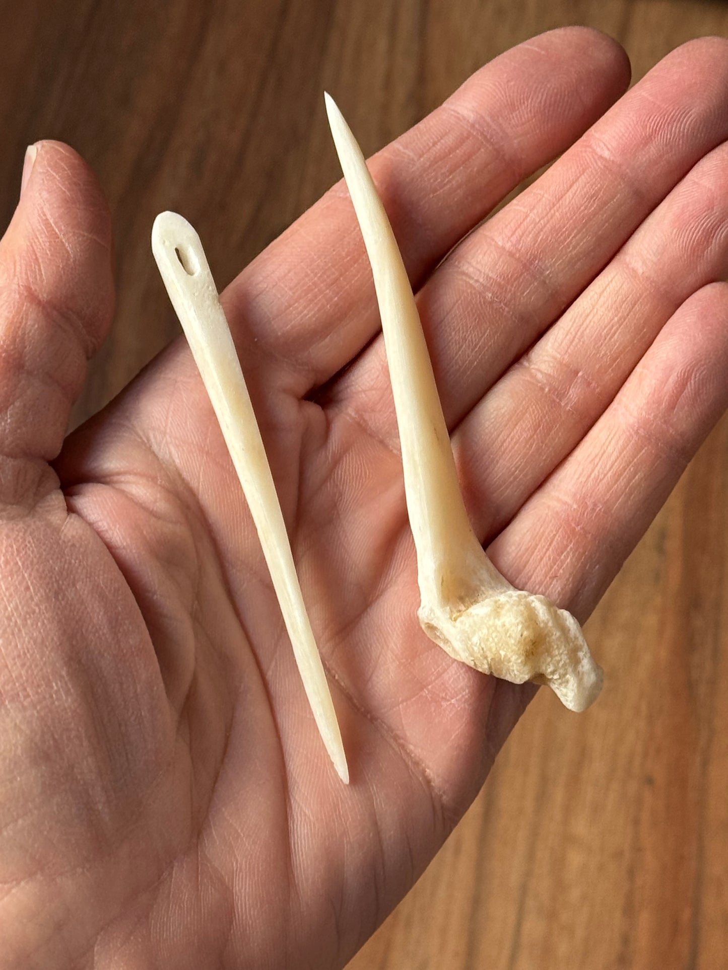 CLASS: Pins and Needles: Making Fiber Tools from Bone & Wood with Carol Padberg: Saturday, April 12th, 2025: 11am-2pm