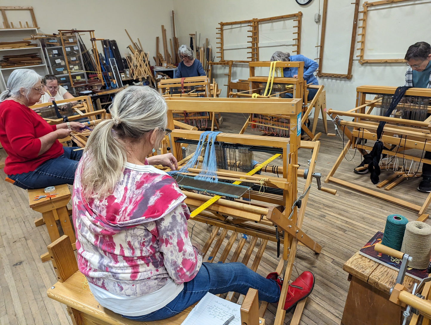 CLASS: Beginning Four Harness Loom Weaving with Karen Hampton: March 27th-30th, 2025: 11am-3pm