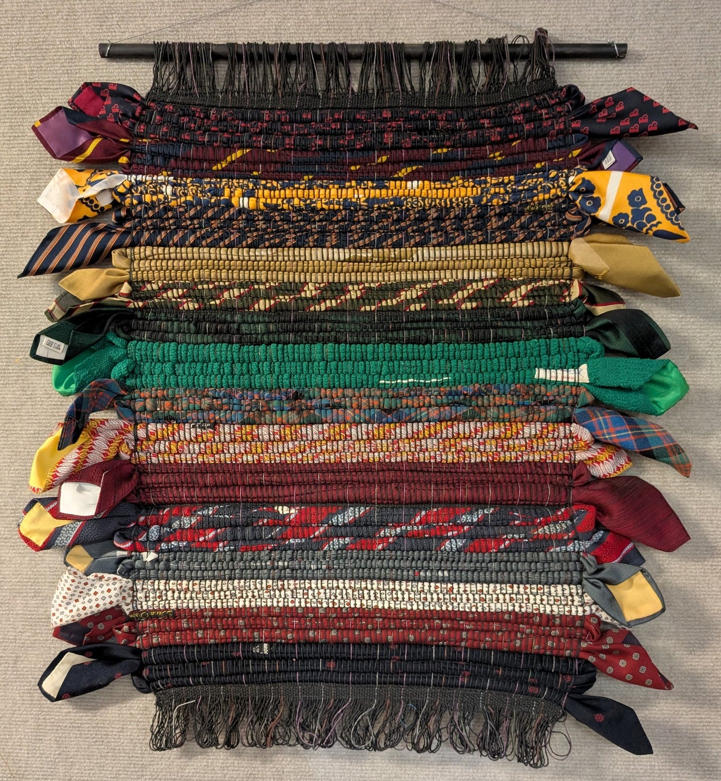 Multicolored Silk Tie Wall Hanging