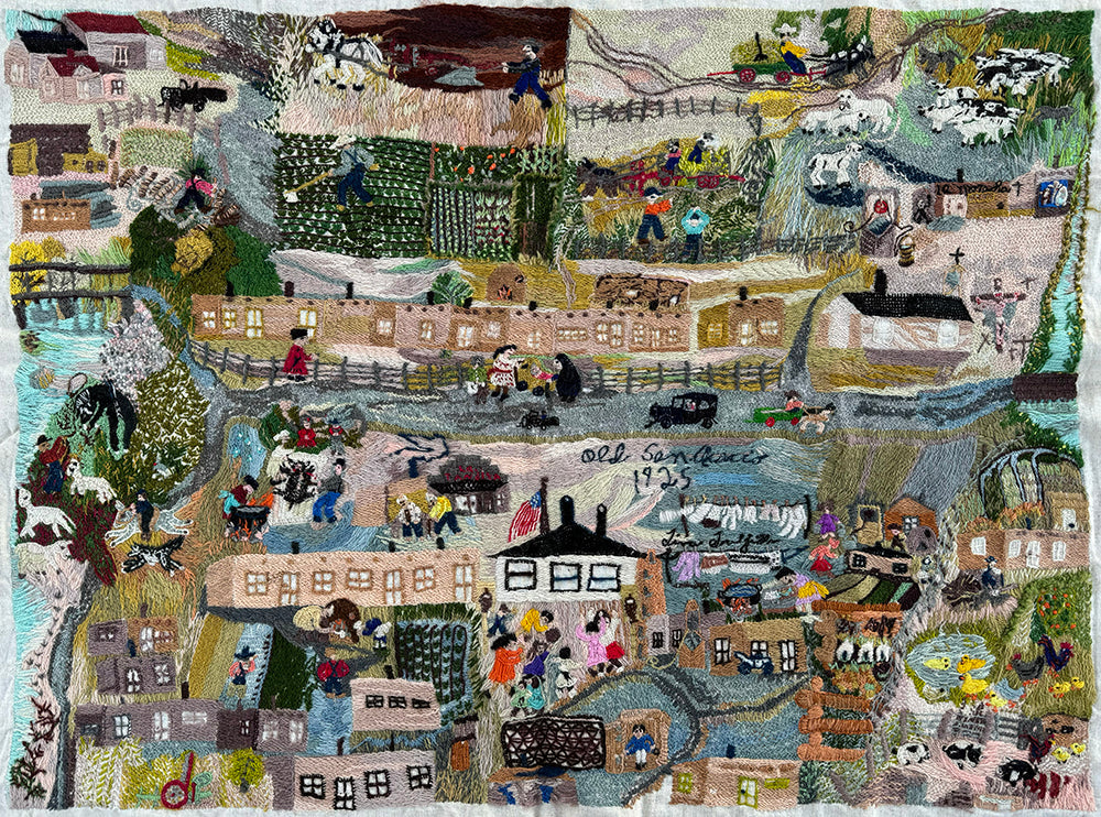 CLASS: San Luis Valley Colcha Embroidery
with Adrienne Garbini and Trent Segura, April 5th & 6th, 2025: 10:30am-1:30pm