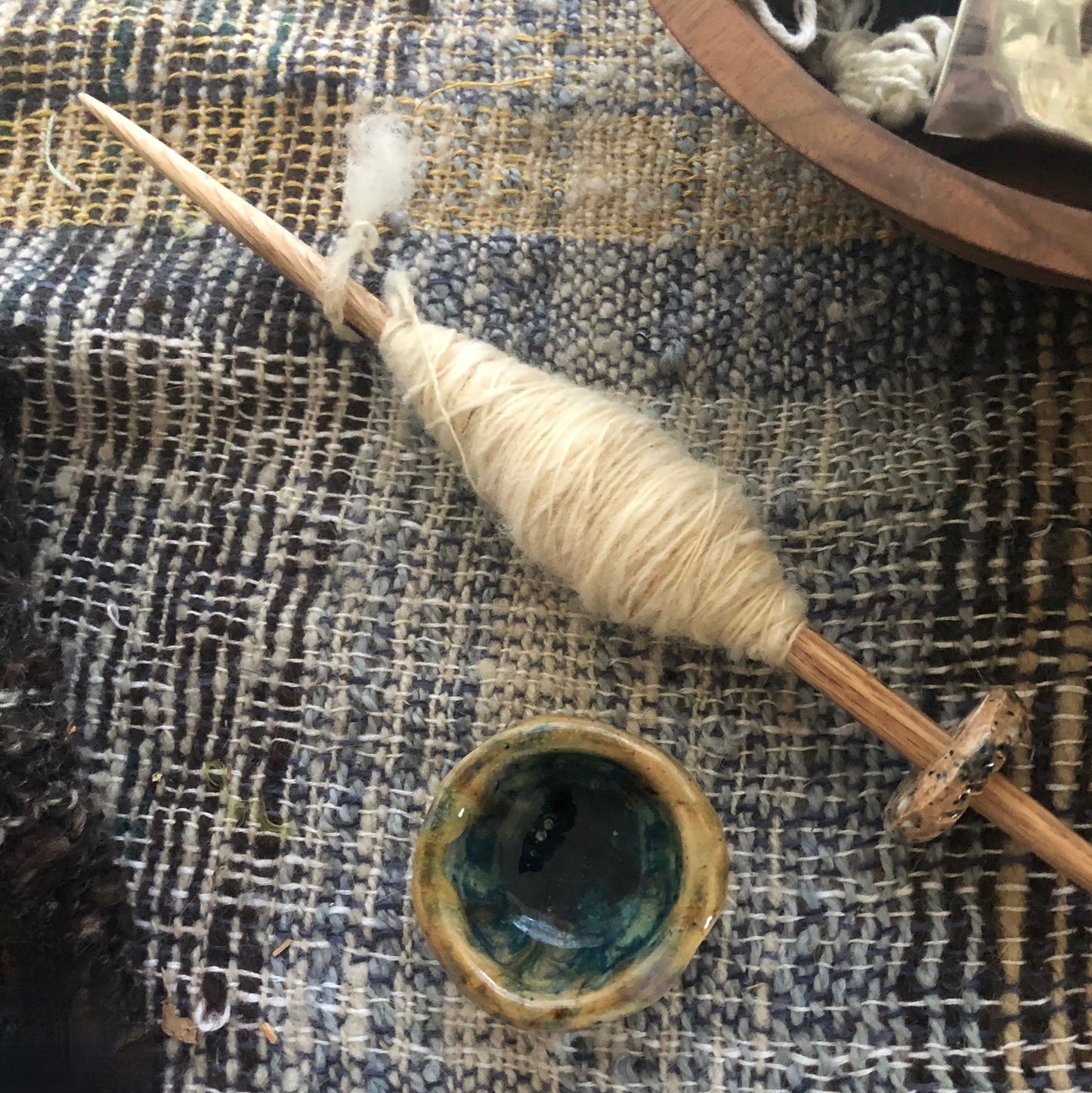 CLASS: Introduction to the Drop Spindle with June Covington: Monday, October 5th, 2026: 10:30am-1:30pm