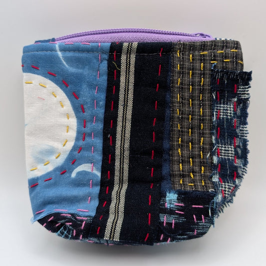 * Sashiko Zipper Bag