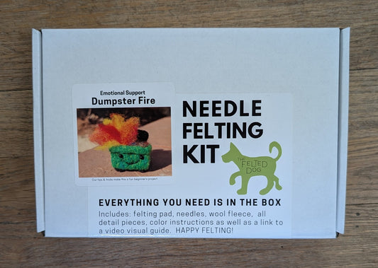 Emotional Support Dumpster Fire Needle Felting Kit