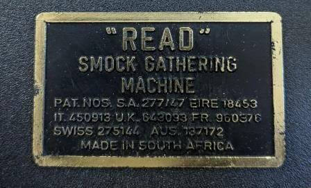 The "Read" Smocking Machine