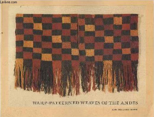 Warped-patterned Weaves of the Andes