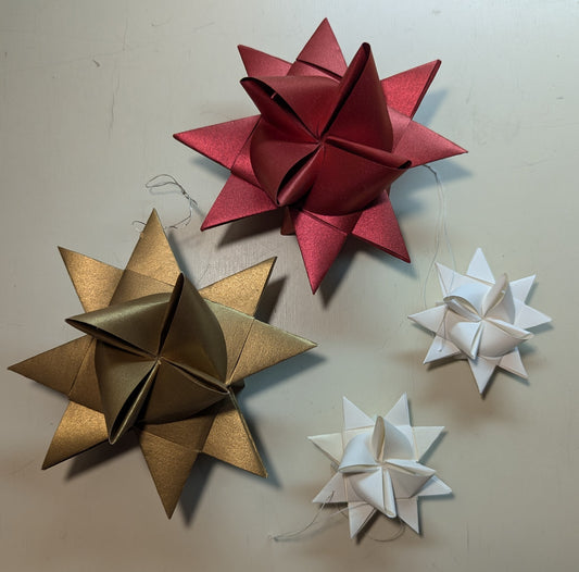 CLASS: Weaving a European Paper Star Ornament with Mia Jonsson:  Saturday, November 16th, 10:30am-2:30pm